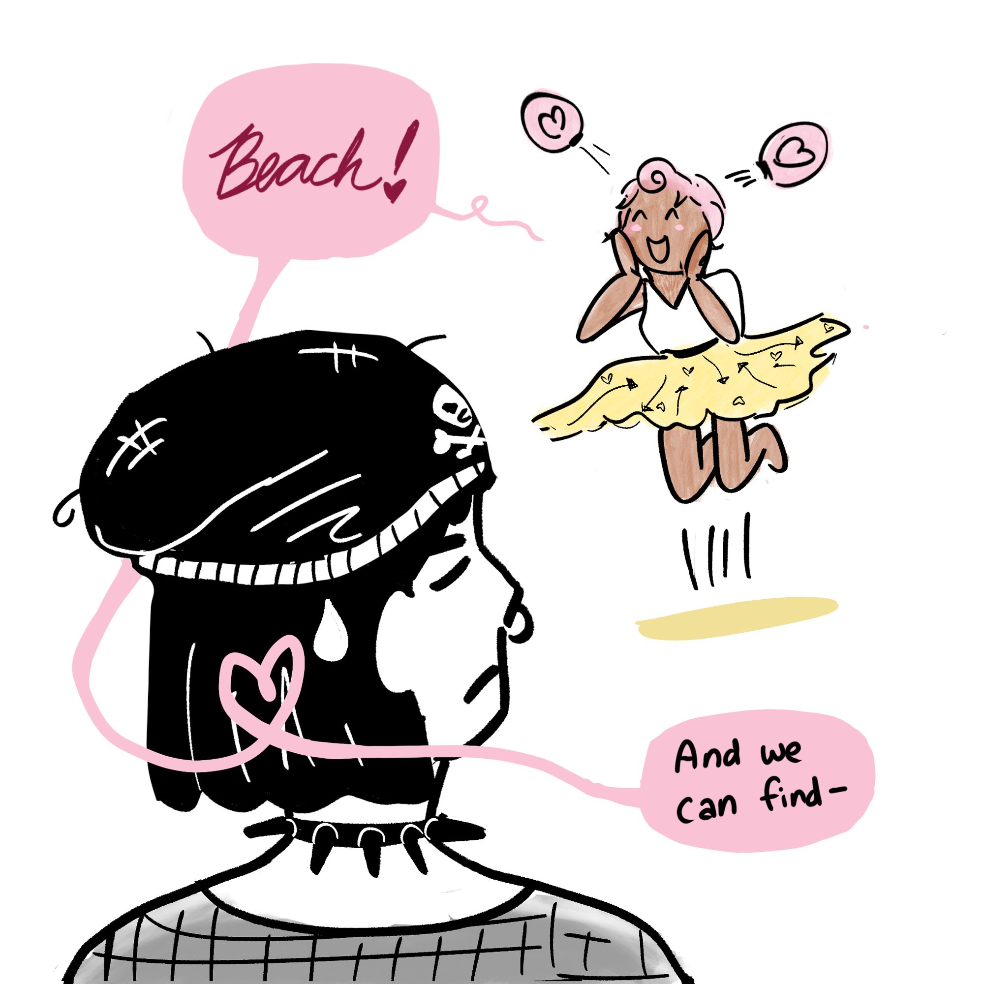 If Valentines Day and Halloween Were GFs (4), by Laura Gao