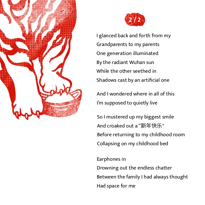 Lunar New Year Wishes (2), by Laura Gao