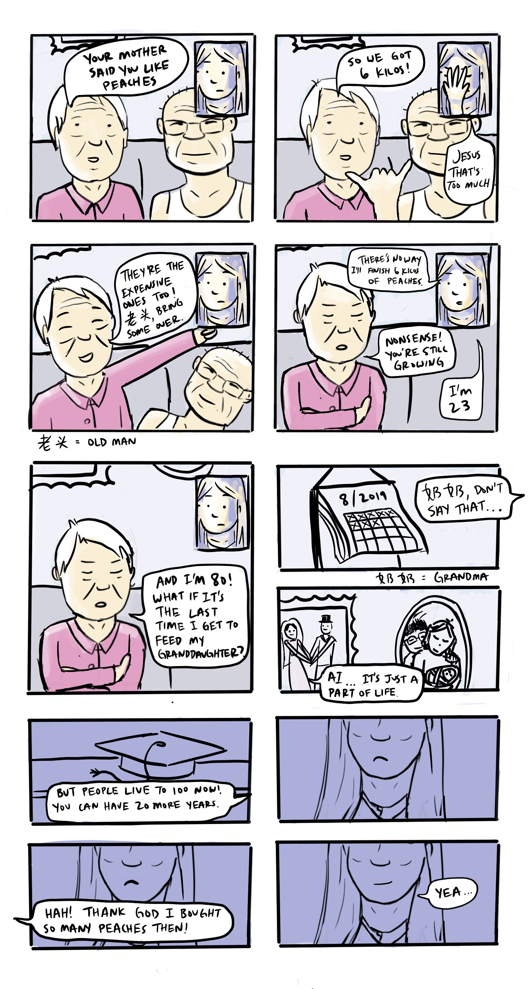 FaceTiming Yeye Nainai (5), by Laura Gao